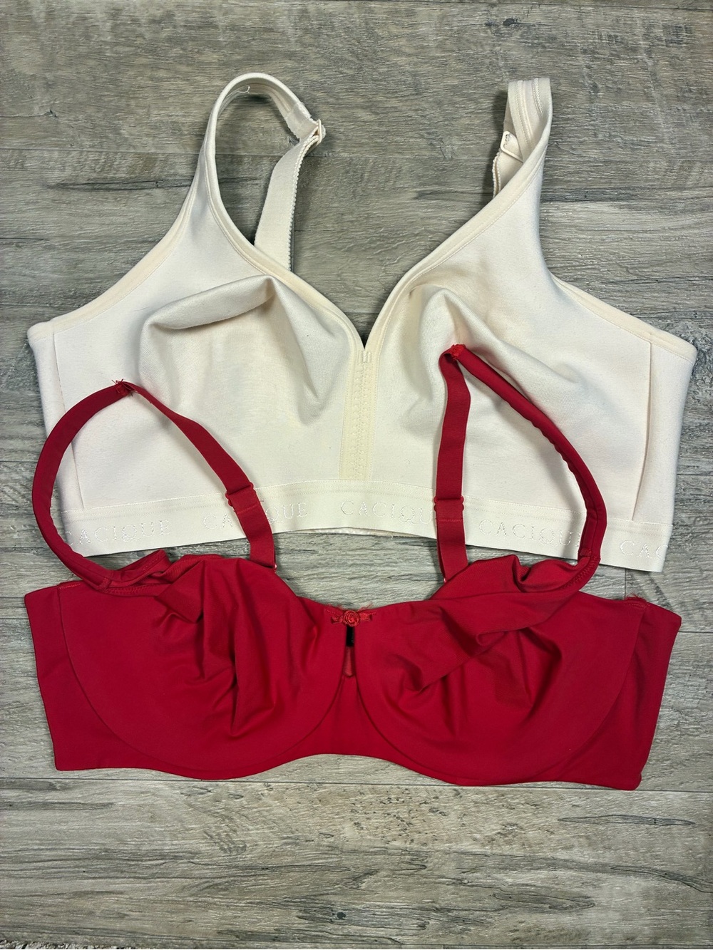 Cacique 2 Bras Underwired Unlined Full Coverage No Wire - Picture 7 of 12